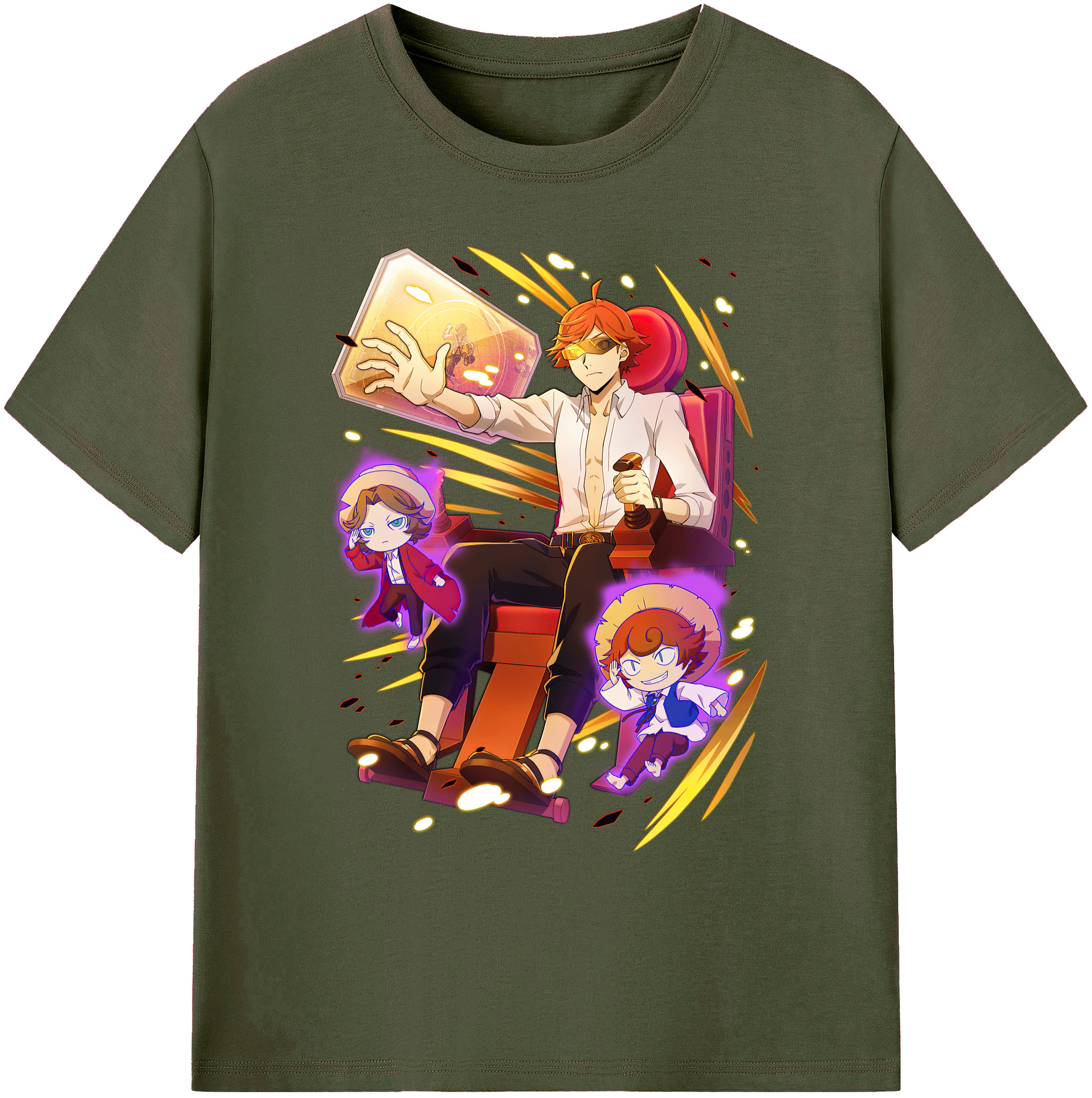 （画像用） 文豪ストレイドッグス Bungo Stray Dogs 綿100％ メンズ半袖Tシャツ｜肌触りやわらか＆通気性